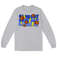 Moon Dust Game day game day game day lightning bolt Long Sleeve Tee - HowdyJamesFarm