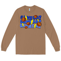 Toasted Coconut Game day game day game day lightning bolt Long Sleeve Tee - HowdyJamesFarm