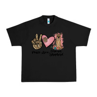 Black peace love german shepherd Urban Heavy Tee - JahusDesignShop