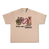 Burro peace love german shepherd Urban Heavy Tee - JahusDesignShop