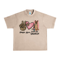 French Oak peace love german shepherd Urban Heavy Tee - JahusDesignShop