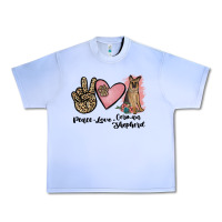 Grape Ice peace love german shepherd Urban Heavy Tee - JahusDesignShop