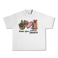 Lunar Rock peace love german shepherd Urban Heavy Tee - JahusDesignShop