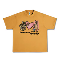 Peanut Butter peace love german shepherd Urban Heavy Tee - JahusDesignShop