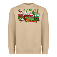Mushroom christmas santa claus coffee cups Heavyweight Sweatshirt - OliviaCreatesArt