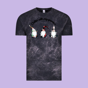 Chillin' With My Gnomies For Light Vintage Tee Designed By Artisfamous