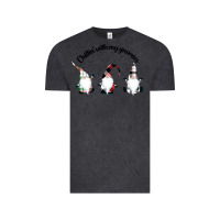 Vintage Black chillin' with my gnomies for light Vintage Tee - artisFamous