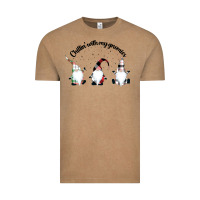 Vintage Coffee chillin' with my gnomies for light Vintage Tee - artisFamous