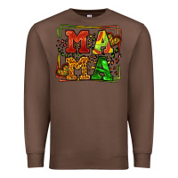 Chestnut juneteenth leopard frame mama Mother's Day Premium Sweatshirt - LillyAllenDesigns