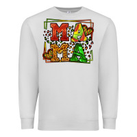 Dove Grey juneteenth leopard frame mama Mother's Day Premium Sweatshirt - LillyAllenDesigns