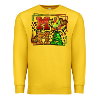 Lemon juneteenth leopard frame mama Mother's Day Premium Sweatshirt - LillyAllenDesigns