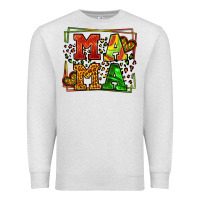 Oatmeal Heather juneteenth leopard frame mama Mother's Day Premium Sweatshirt - LillyAllenDesigns