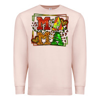 Pale Pink juneteenth leopard frame mama Mother's Day Premium Sweatshirt - LillyAllenDesigns