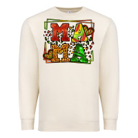 Sandshell juneteenth leopard frame mama Mother's Day Premium Sweatshirt - LillyAllenDesigns