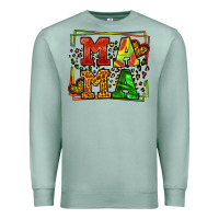 Seafoam juneteenth leopard frame mama Mother's Day Premium Sweatshirt - LillyAllenDesigns