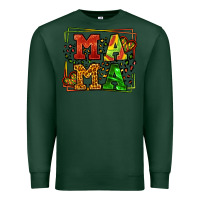 Sports Green juneteenth leopard frame mama Mother's Day Premium Sweatshirt - LillyAllenDesigns