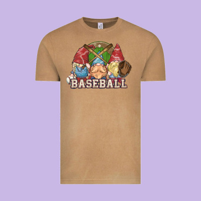 Baseball Gnomes Vintage Tee Designed By Nancycooperartshop