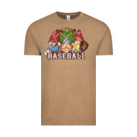 Vintage Coffee Baseball gnomes Vintage Tee - NancyCooperArtShop