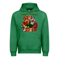 Emerald happy holidays gnomes truck Urban Hoodie - BarkalooDesign