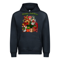Navy happy holidays gnomes truck Urban Hoodie - BarkalooDesign