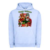 Pigment Grape Ice happy holidays gnomes truck Urban Hoodie - BarkalooDesign