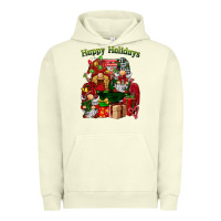 Pigment Pistachio happy holidays gnomes truck Urban Hoodie - BarkalooDesign