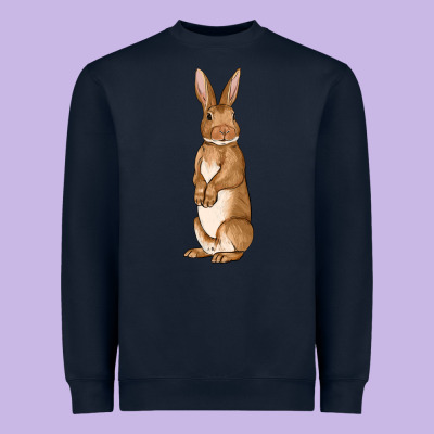 Bunny Easter Heavyweight Sweatshirt Designed By Oliviacreatesart