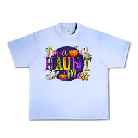Grape Ice I'm a Haunt Mess Urban Heavy Tee - texasbilliewilder