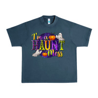 Midnight Navy I'm a Haunt Mess Urban Heavy Tee - texasbilliewilder
