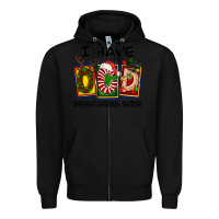 Black I Have Obsessive Christmas Disorder Zipper Hoodie - FaDigitalArtStudio
