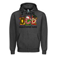Charcoal Heather I Have Obsessive Christmas Disorder Zipper Hoodie - FaDigitalArtStudio