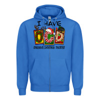 True Royal I Have Obsessive Christmas Disorder Zipper Hoodie - FaDigitalArtStudio