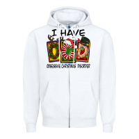 White I Have Obsessive Christmas Disorder Zipper Hoodie - FaDigitalArtStudio