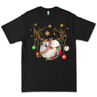 Black Baseball Horn Christmas Premium Tee - BundleAndBundleShop