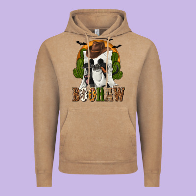 Boohaw Western Vintage Hoodie Designed By Texasbilliewilder