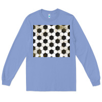 Colony Blue distressed soccer pattern Long Sleeve Tee - TumblerDesignByShophia