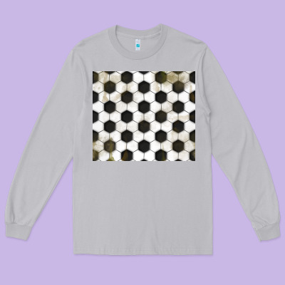 Distressed Soccer Pattern Long Sleeve Tee Designed By Tumblerdesignbyshophia