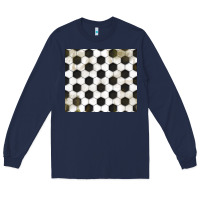Navy distressed soccer pattern Long Sleeve Tee - TumblerDesignByShophia