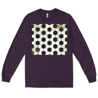 Plum distressed soccer pattern Long Sleeve Tee - TumblerDesignByShophia