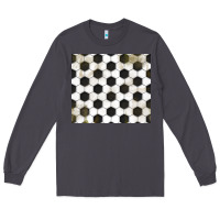 Smoke distressed soccer pattern Long Sleeve Tee - TumblerDesignByShophia