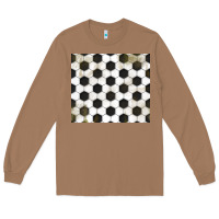 Toasted Coconut distressed soccer pattern Long Sleeve Tee - TumblerDesignByShophia