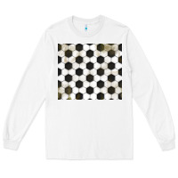 White distressed soccer pattern Long Sleeve Tee - TumblerDesignByShophia