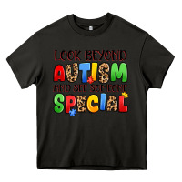 Asphalt look beyond autism and see someone special Heavy Core Tee - JahusDesignShop