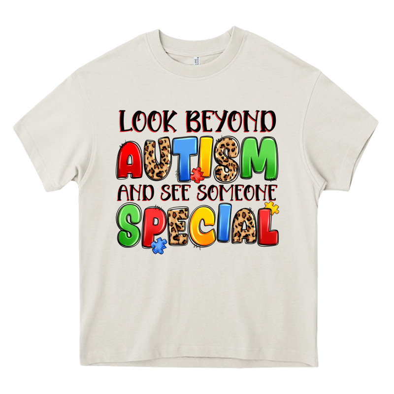 Look Beyond Autism And See Someone Special Heavy Core Tee by JahusDesignShop | Teevron