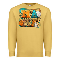 Antique Gold Basketball and Volleyball mama Mother's Day Premium Sweatshirt - LillyAllenDesigns