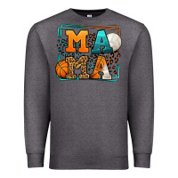 Charcoal Heather Basketball and Volleyball mama Mother's Day Premium Sweatshirt - LillyAllenDesigns