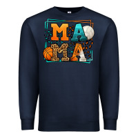 Navy Basketball and Volleyball mama Mother's Day Premium Sweatshirt - LillyAllenDesigns