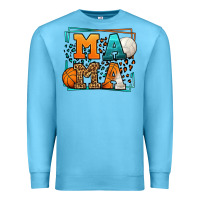 Ocean Blue Basketball and Volleyball mama Mother's Day Premium Sweatshirt - LillyAllenDesigns
