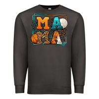 Smoke Basketball and Volleyball mama Mother's Day Premium Sweatshirt - LillyAllenDesigns