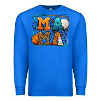 True Royal Basketball and Volleyball mama Mother's Day Premium Sweatshirt - LillyAllenDesigns